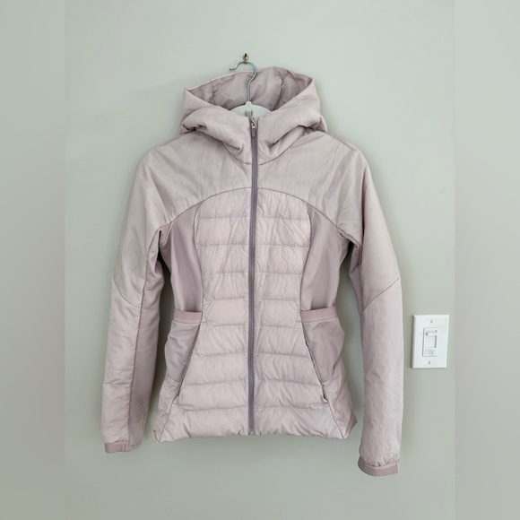 Lululemon Down For It All Jacket in Porcelain Pink size 6 - Picture 8 of 15
